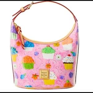 Dooney & Bourke Bucket Bag 
Pink with Cupcakes